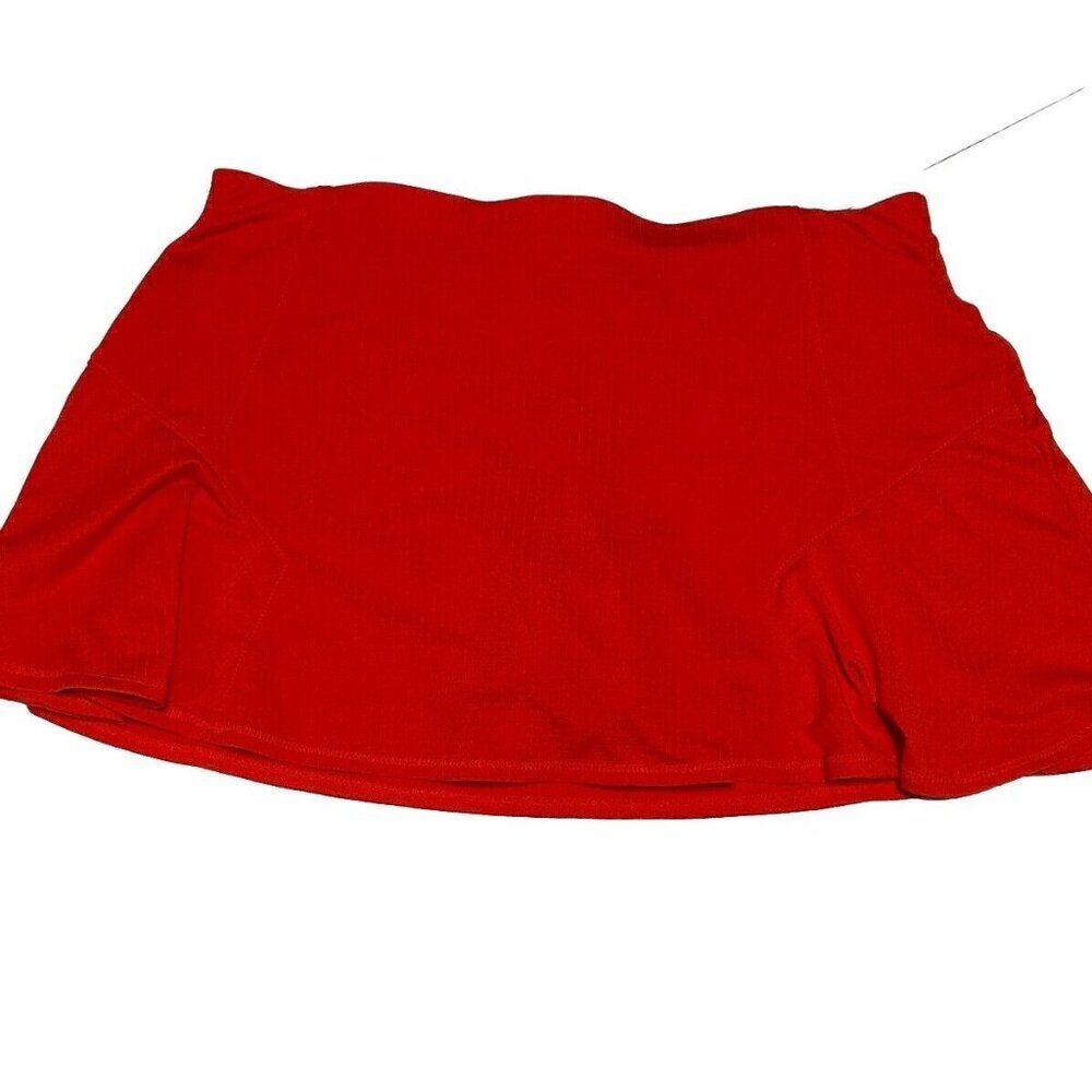 lucky in love Ladies Sz M Tennis Golf pickleball skort Stretch pull on Red